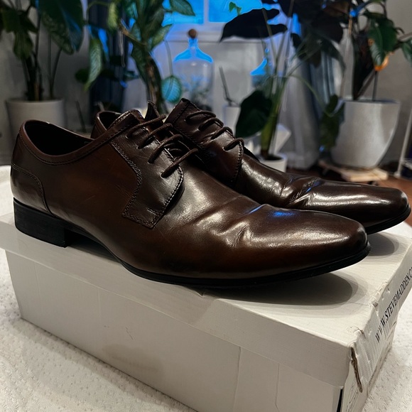 Men’s Steve Madden Desmond Oxford Shoes, 11, Tan - Picture 2 of 10
